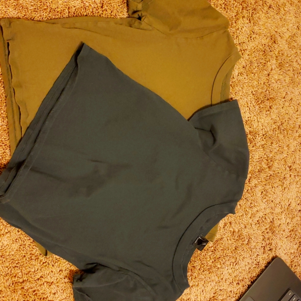 Art class crop tops Brown and black